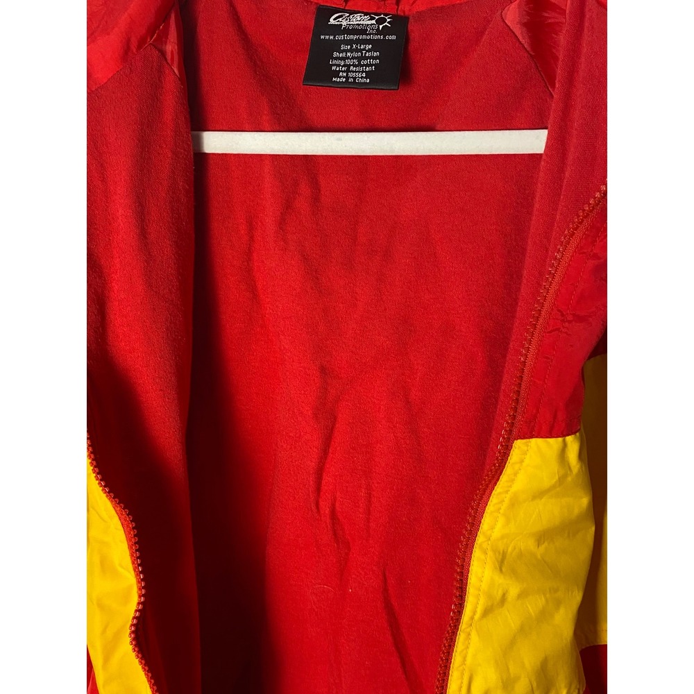 Marines Corps Lined Full Zip Hooded Windbreaker Water Resistant Jacket Size XL - Picture 5 of 6
